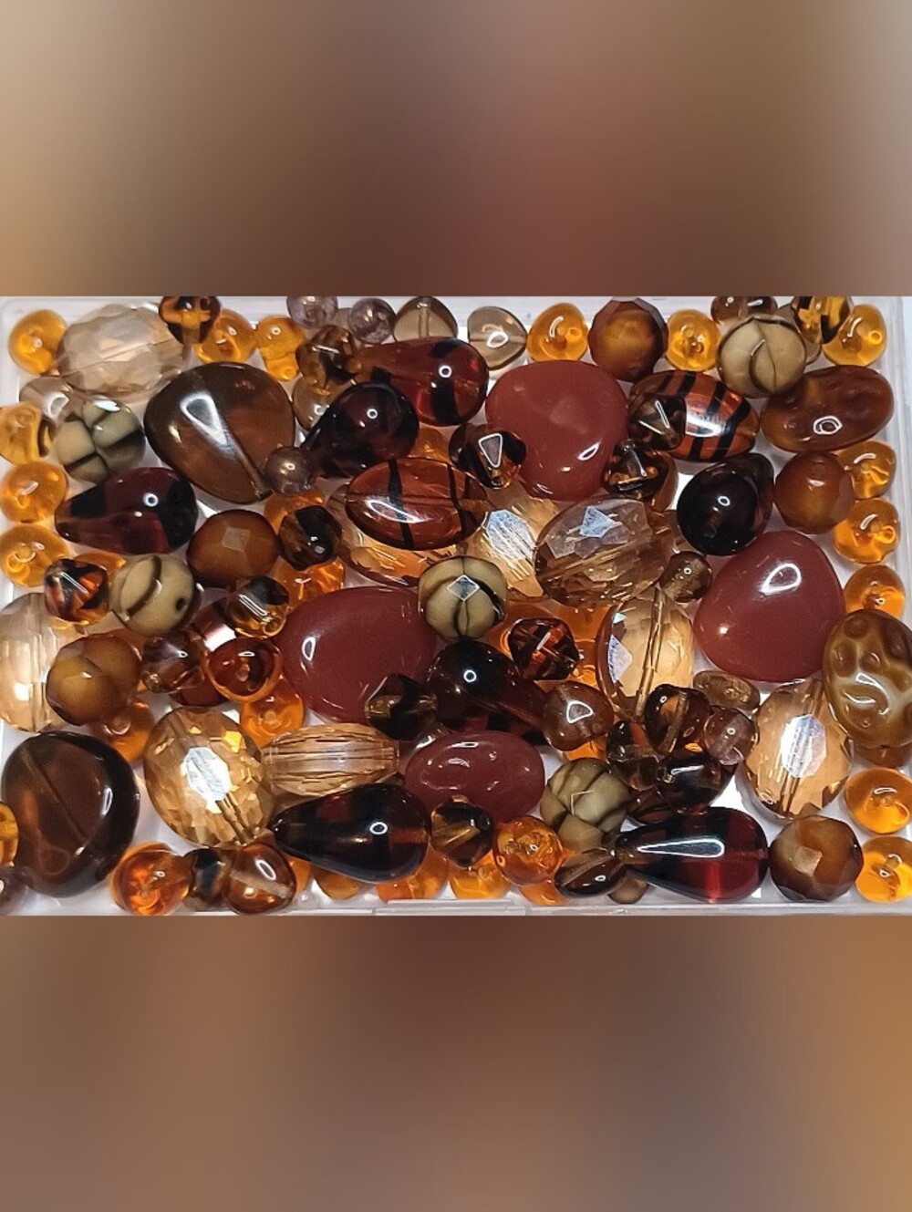 Czech glass beads loose mix 100pcs